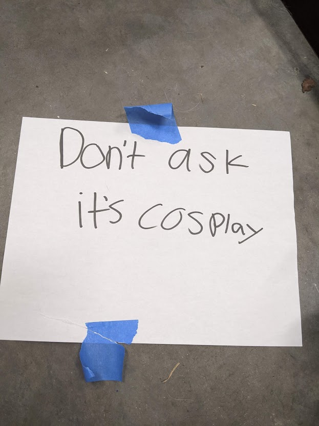 cosplay sign